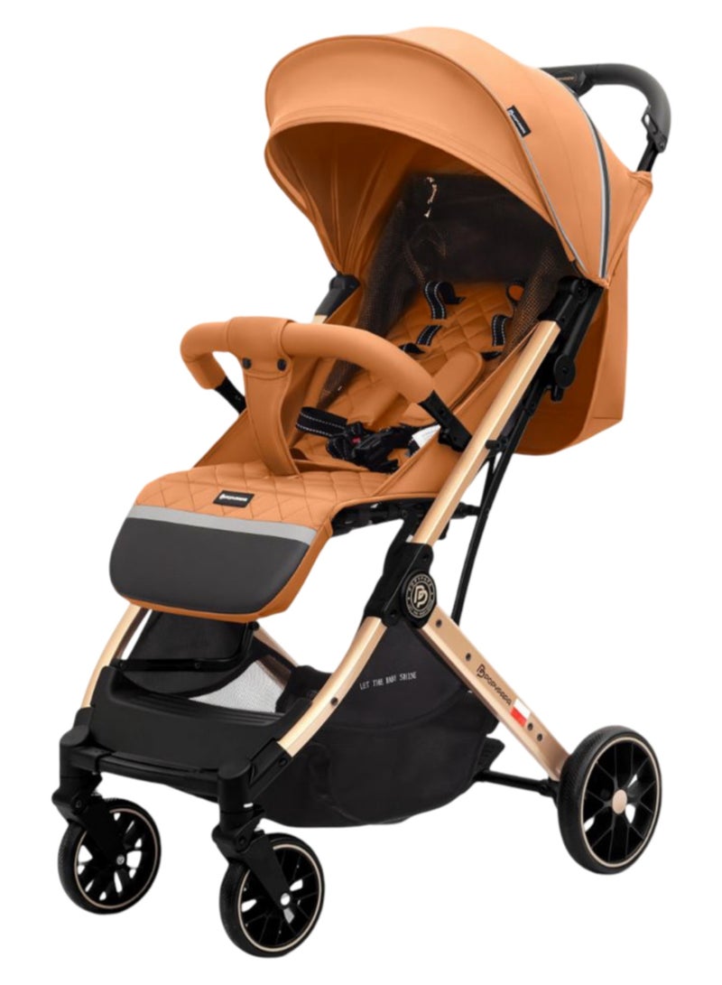 POPYPAPA C12 Baby Stroller | Baby Stroller with Large Wheels, Multi-Position Recline Seat, Extendable Canopy, 5-Point Harness, Front Swivel Wheels, Storage Basket | Baby Pushchair Stroller - Image 1